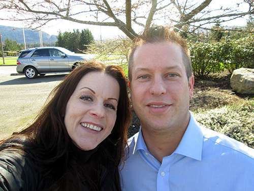 Krys Karns and Nate Perea, CEO Snoqualmie Chamber of Commerce