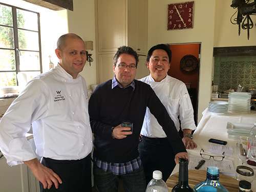 Warren Etheredge gets put to work in the kitchen.