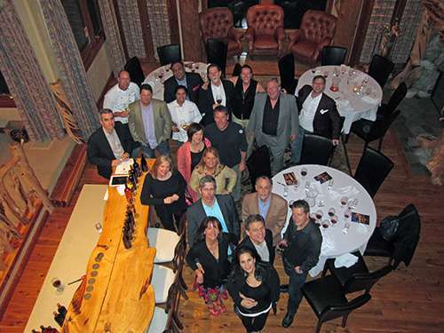 Filmmakers are treated to Walla Walla hospitality during a dinner at the Walla Walla Business Summit.