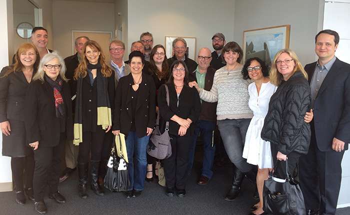 Seattle film community representatives meet with Mayor Ed Murray.