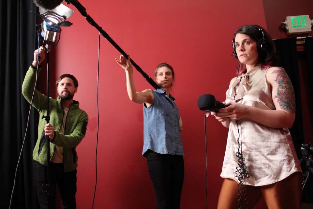 Filmmakers in action. Photo credit: Craig Downing