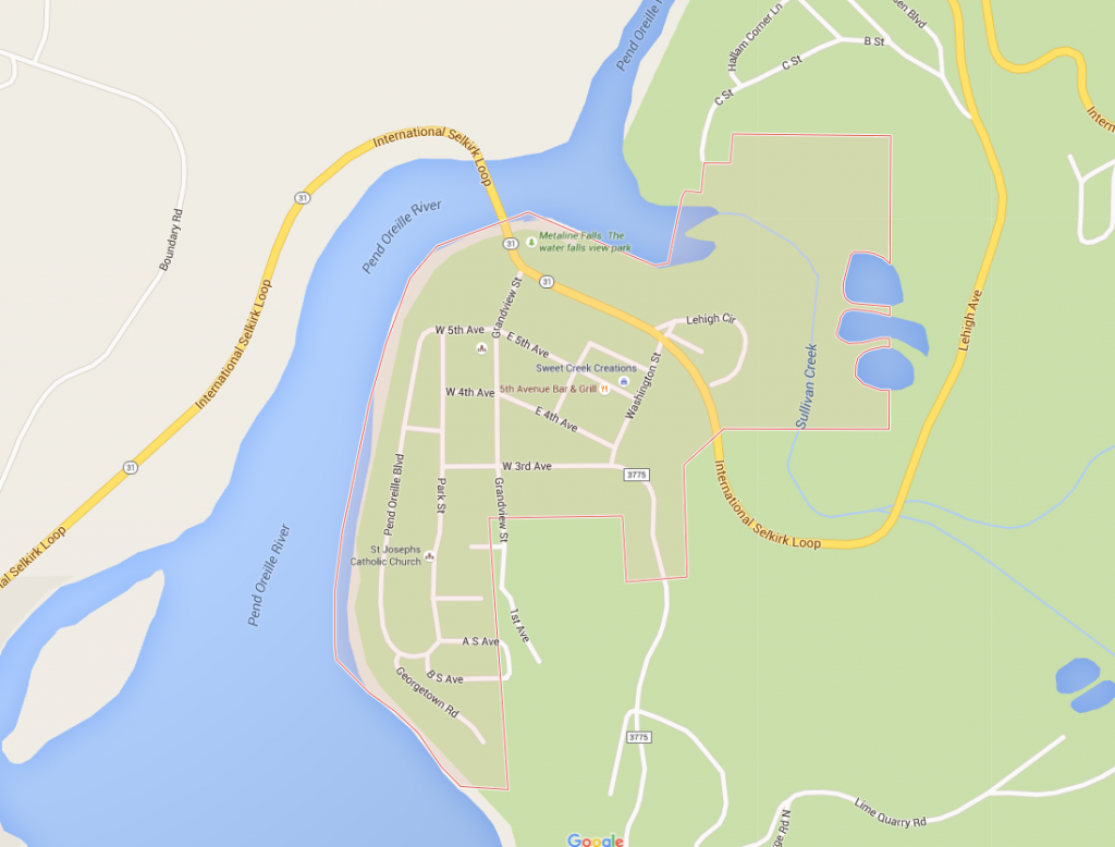 Metaline_Falls_Map