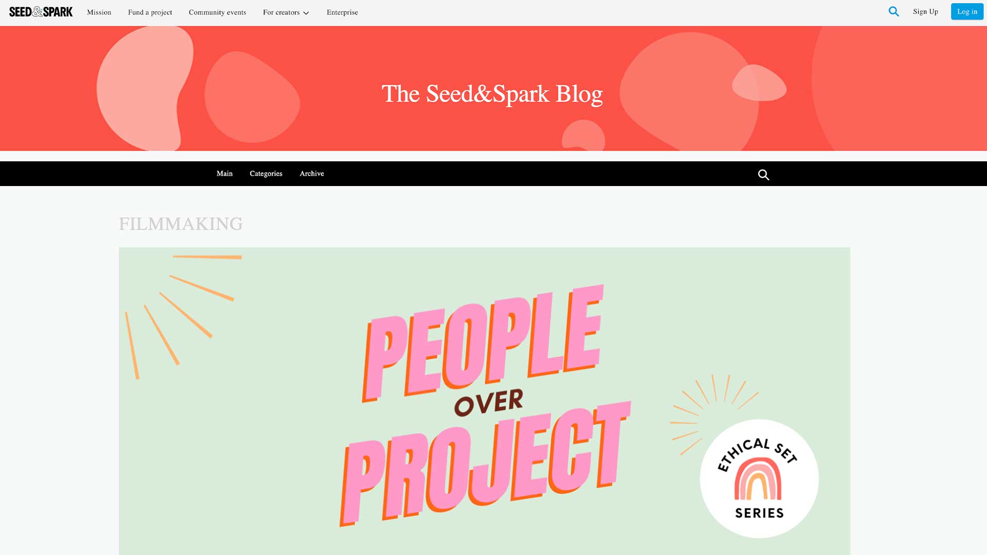 Seed & Spark — Ethical Filmmaking Tools for Inclusive Film Sets
